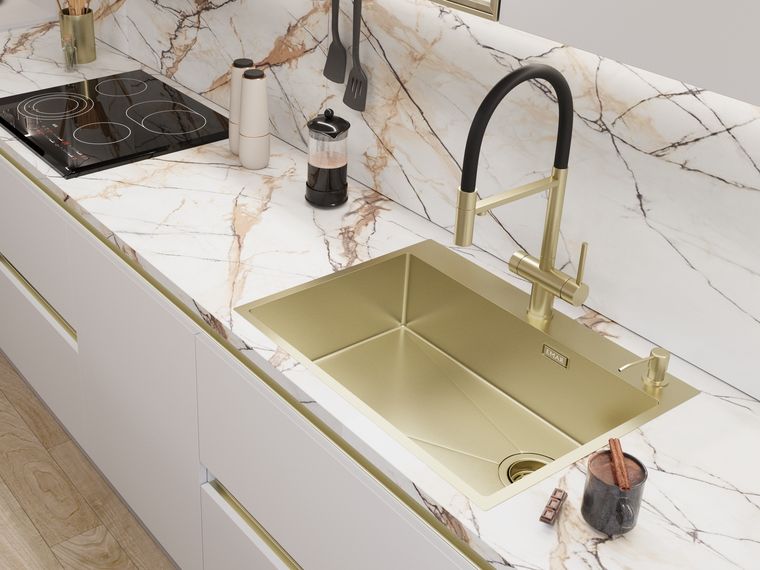 Мойка EMAR EMB-660 TOP Matt Gold
